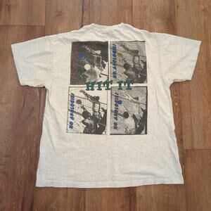VTG Weekend Beachwear Adult Large Shirt Volleyball Surf Ocean‎ Cali Florida Art
